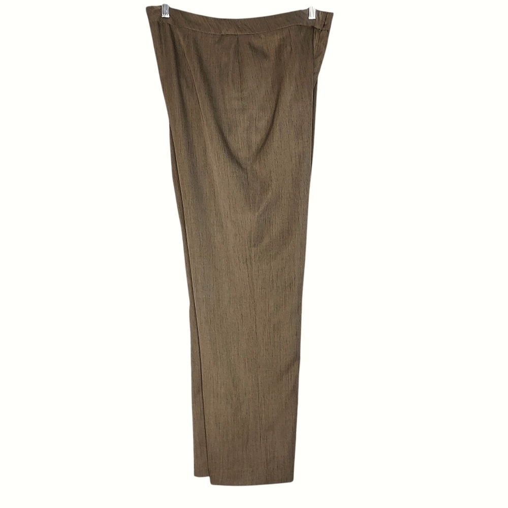 Evan-Picone Women 16 Green Corpcore Career Office Professional Satin Lined Pants